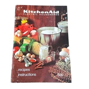 Vintage 70's KitchenAid Electric Housewares Recipe Book Users Manual USA